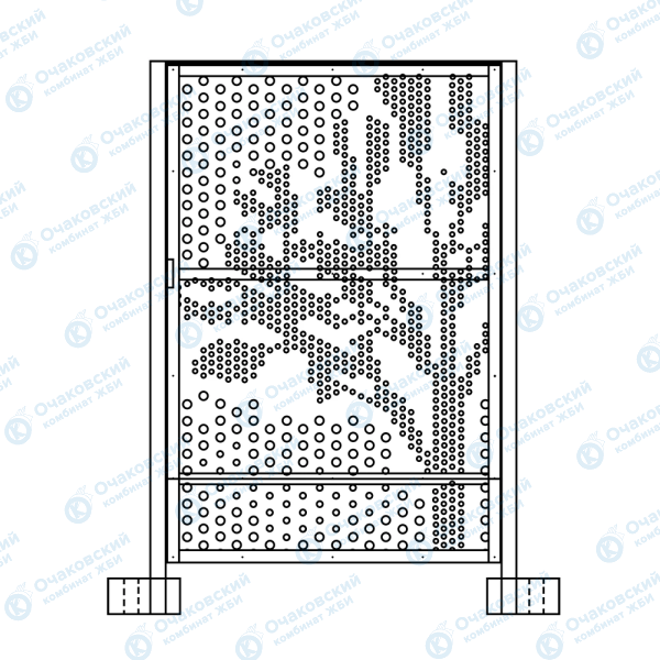 Калитка перфорированного ограждения &quot;Дерево&quot;