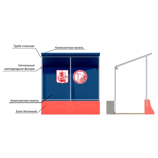 Ограждение Тип 2.4 градостроительного комплекса