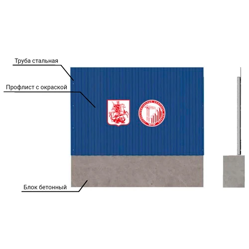 Ограждение Тип 2.5 градостроительного комплекса