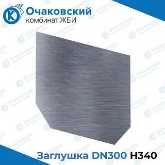 Заглушка стальная DN300 H340