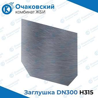 Заглушка стальная DN300 H315